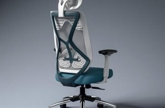 Green Soul Zodiac Pro| Ergonomic Mesh Office Chair with Seat Slider |4D Adjustable Armrests|Synchro Multi-Tilt Mechanism|Adjustable Lumbar Support (White & Teal) 3 Years Warranty