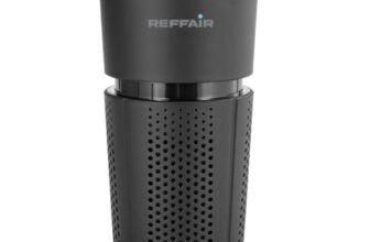 Reffair AX30 [MAX] Air Purifier for Car & Home | 3rd Gen - Type-C Cable | Plasma Ions Function | H13 True HEPA Filter | Aromatherapy (Black)